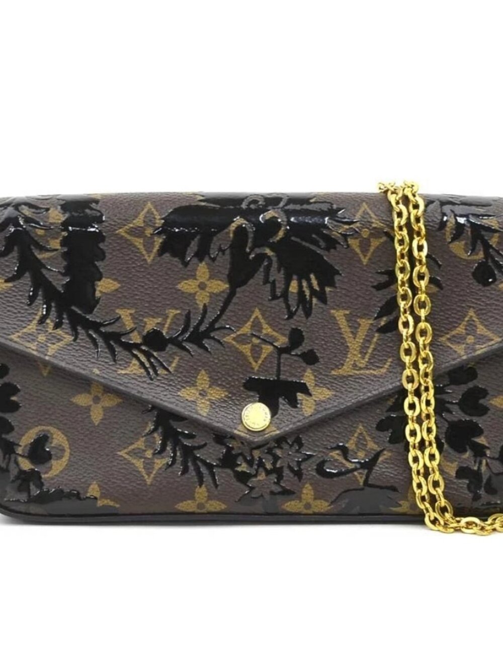LOUIS VUITTON Pochette Felicie Shoulder Bag Chain Wallet
